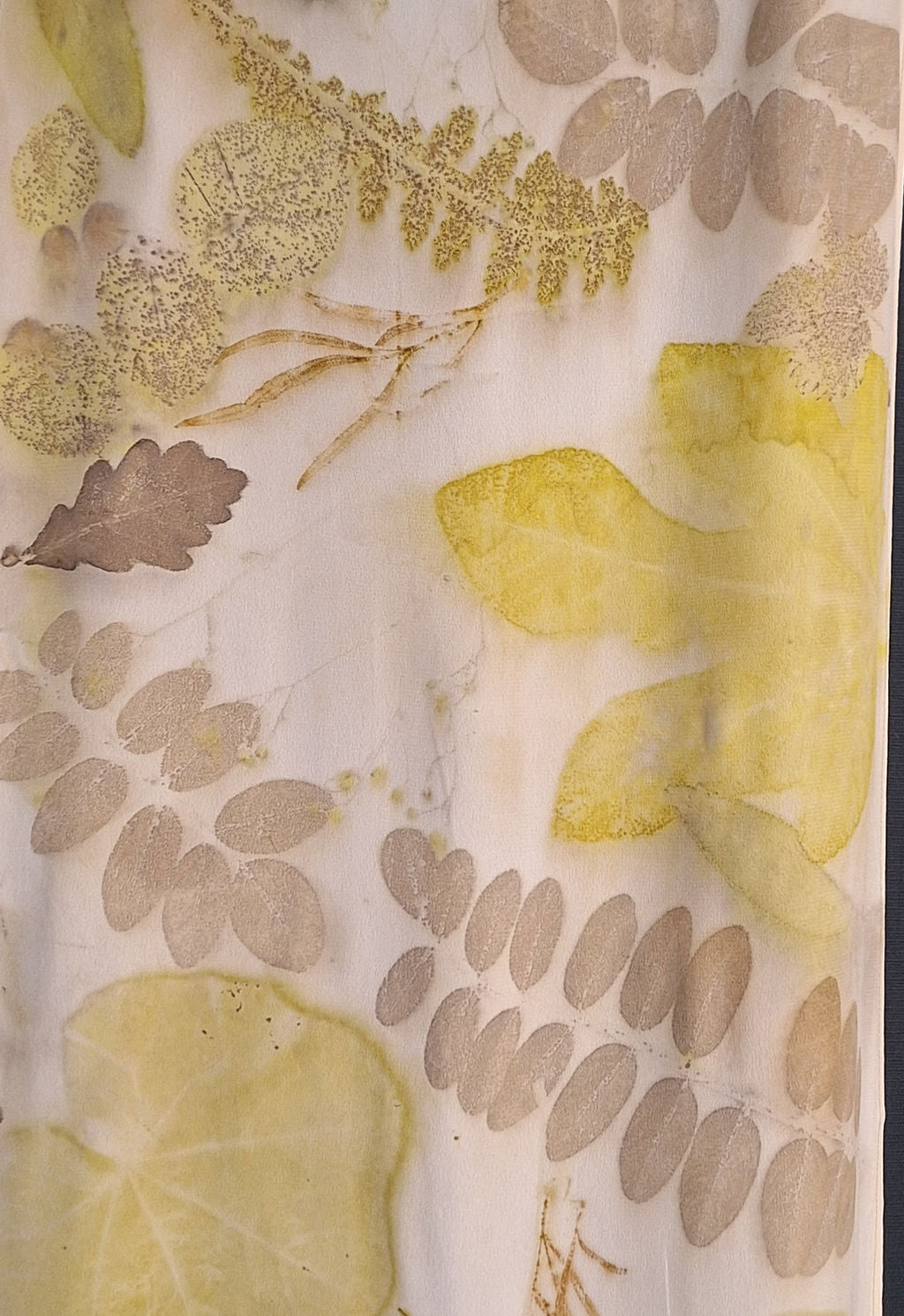 SEVA – Table Runner – piesă unicat ecoprint | perfectimperfect – detaliu 4
