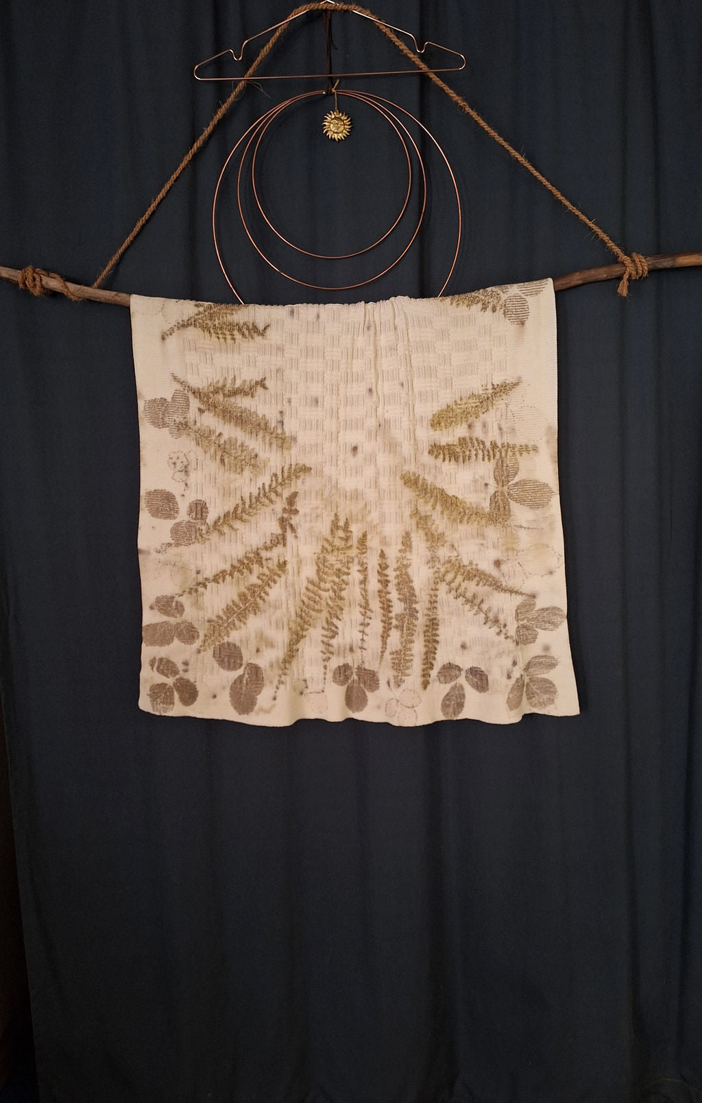 BEBE MUR – bumbac organic 100% – piesă unicat ecoprint cu frunze de mur, pentru bebeluși | perfectimperfect