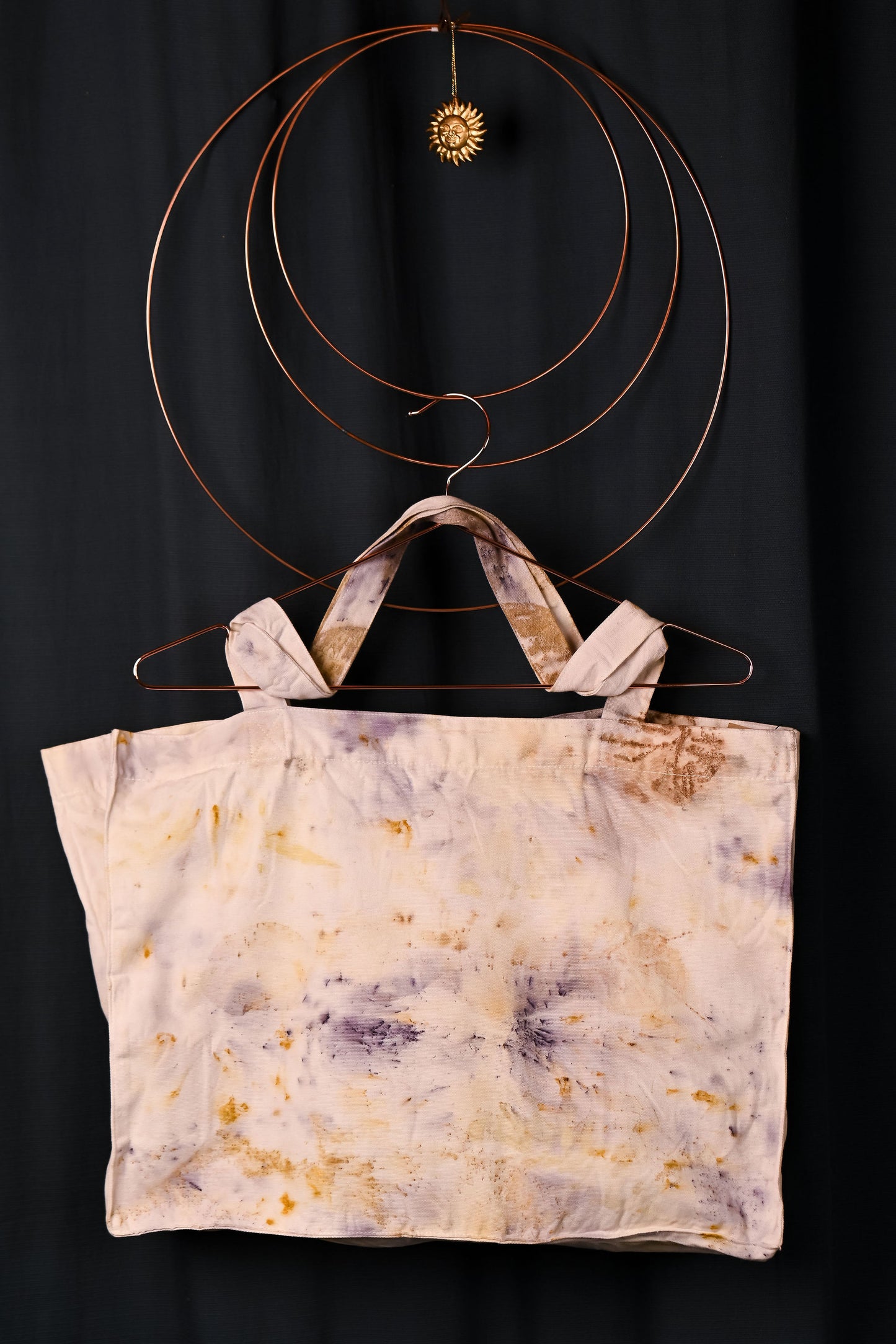Universal Tote Bag Mist – geantă unicat ecoprint | perfectimperfect – detaliu 3